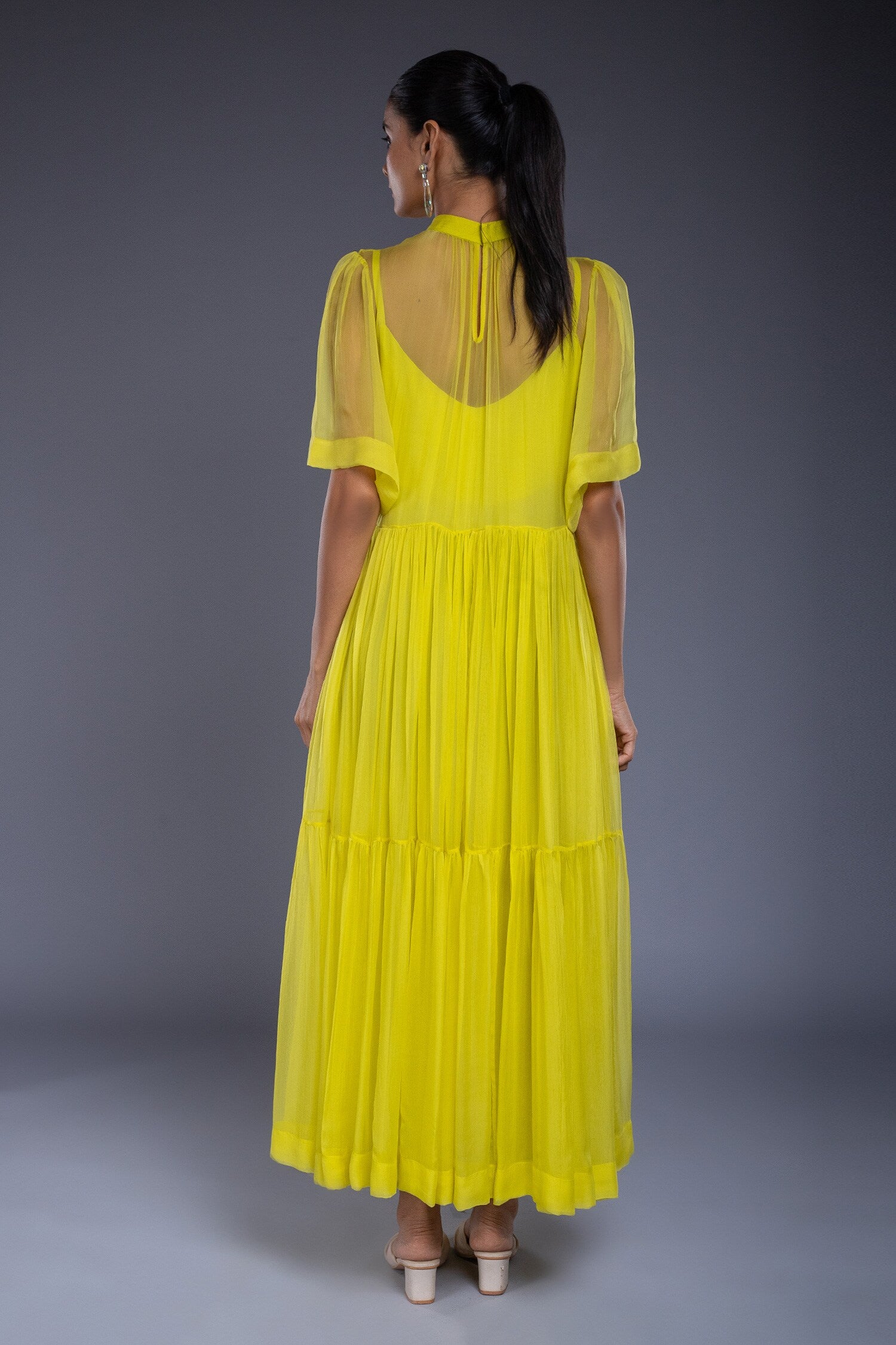 Lime Flare Dress