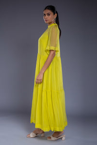 Lime Flare Dress