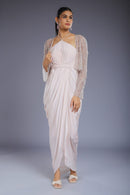 Pink Drape Dress