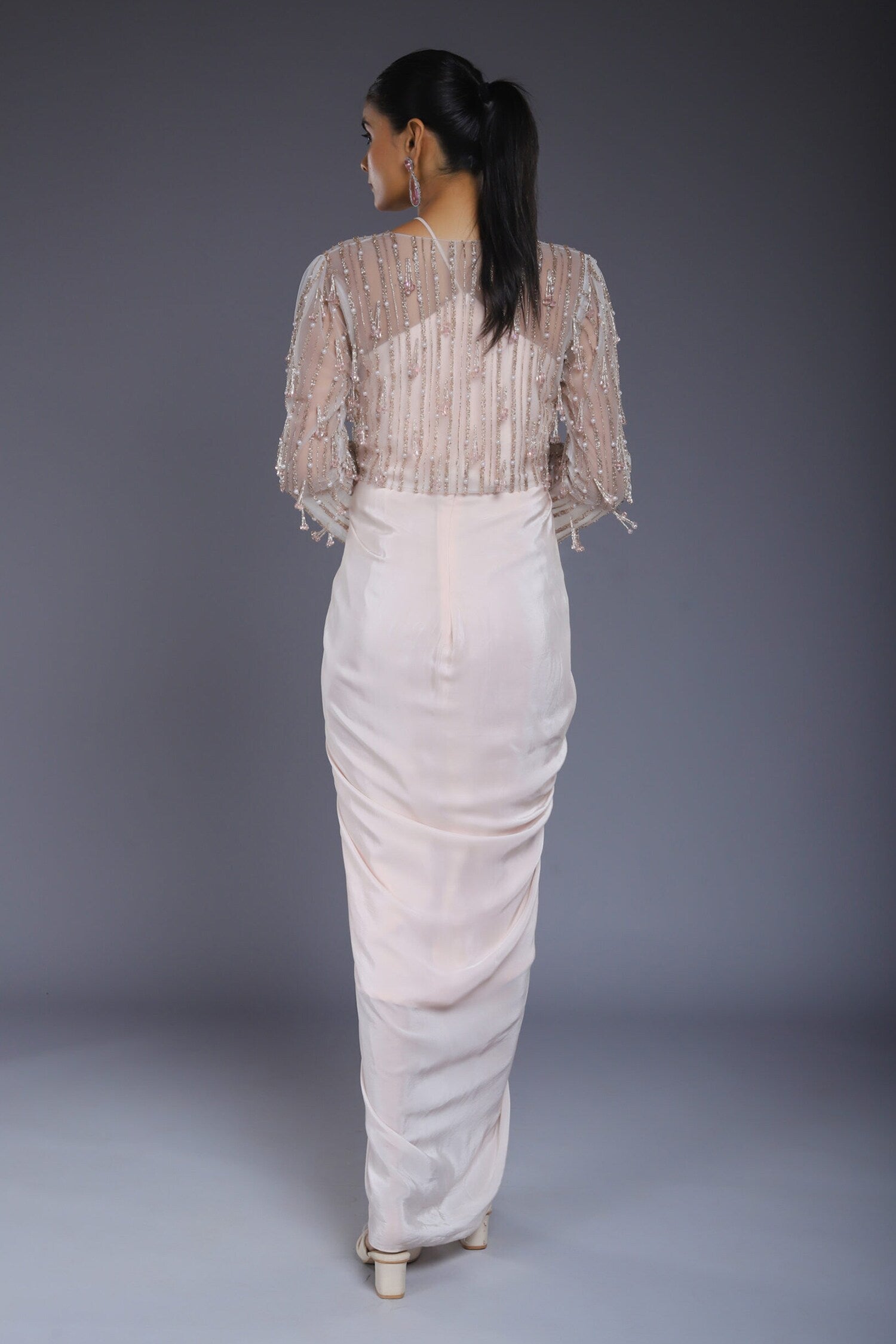 Pink Drape Dress