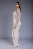 Pink Drape Dress