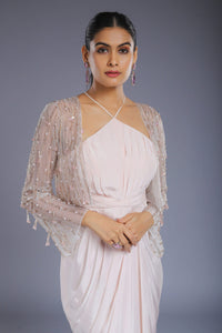 Pink Drape Dress