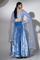 Royal Blue Charm Lehenga