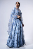Royal Blue Charm Lehenga