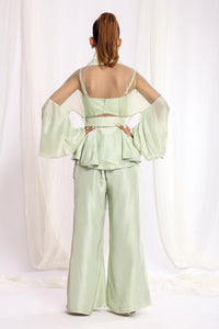 Pistachio Perfection Peplum Suit