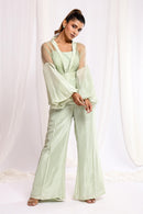 Pistachio Perfection Peplum Suit