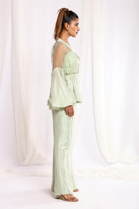 Pistachio Perfection Peplum Suit
