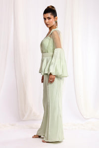 Pistachio Perfection Peplum Suit