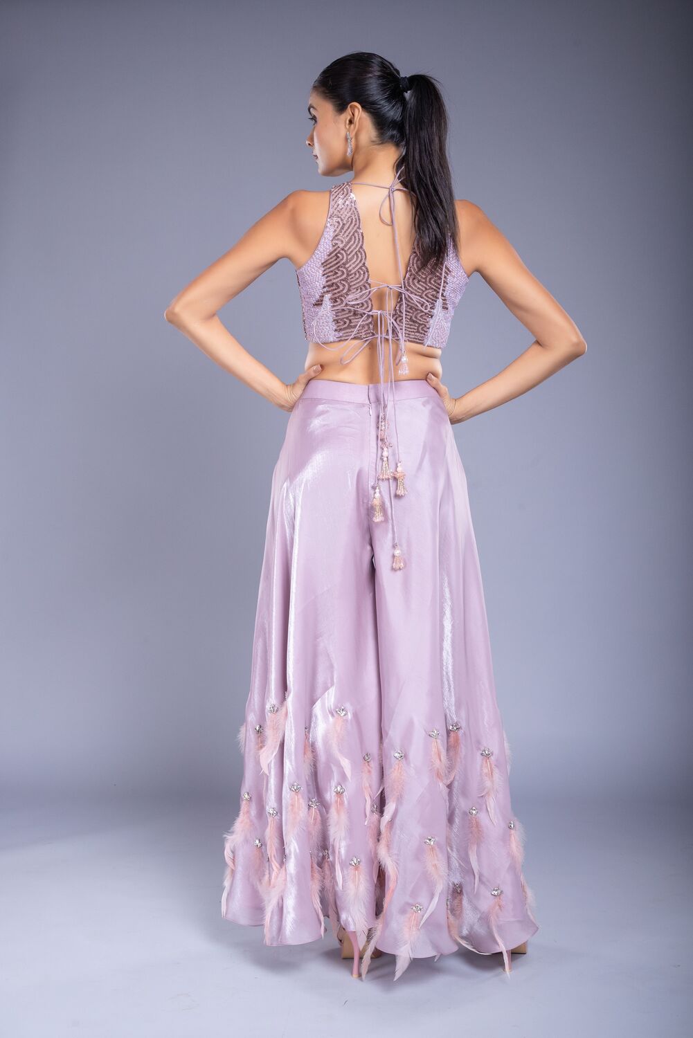Mauve Palazzo Set