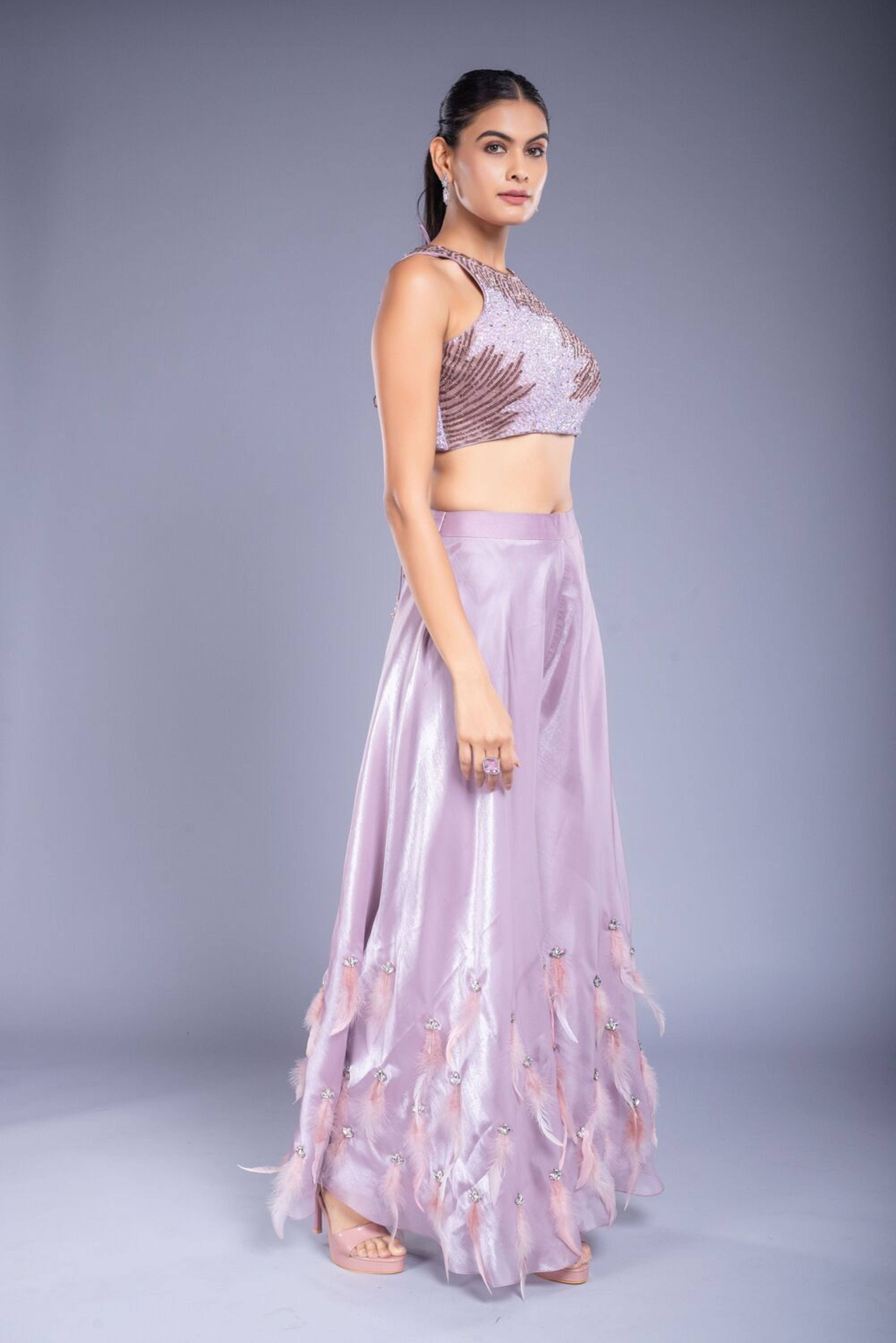 Mauve Palazzo Set
