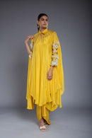 Yellow Drape Dress