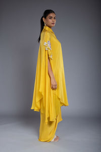 Yellow Drape Dress