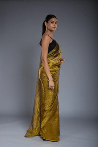 Rust Gold Saree