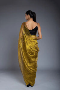 Rust Gold Saree