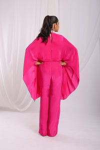 Tassel Tie Cape Jumpsuit