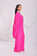 Tassel Tie Cape Jumpsuit