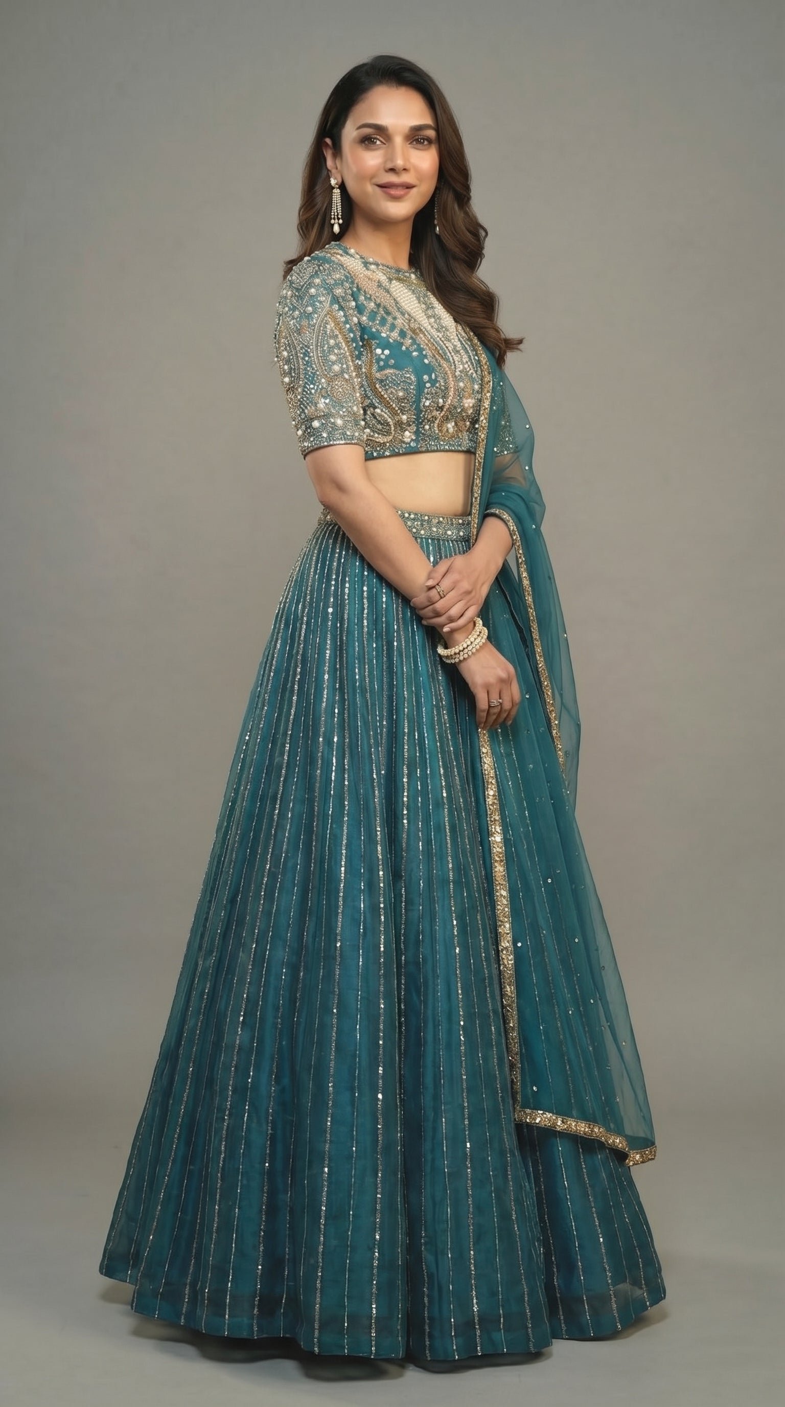 Midnight Mermaid Lehenga