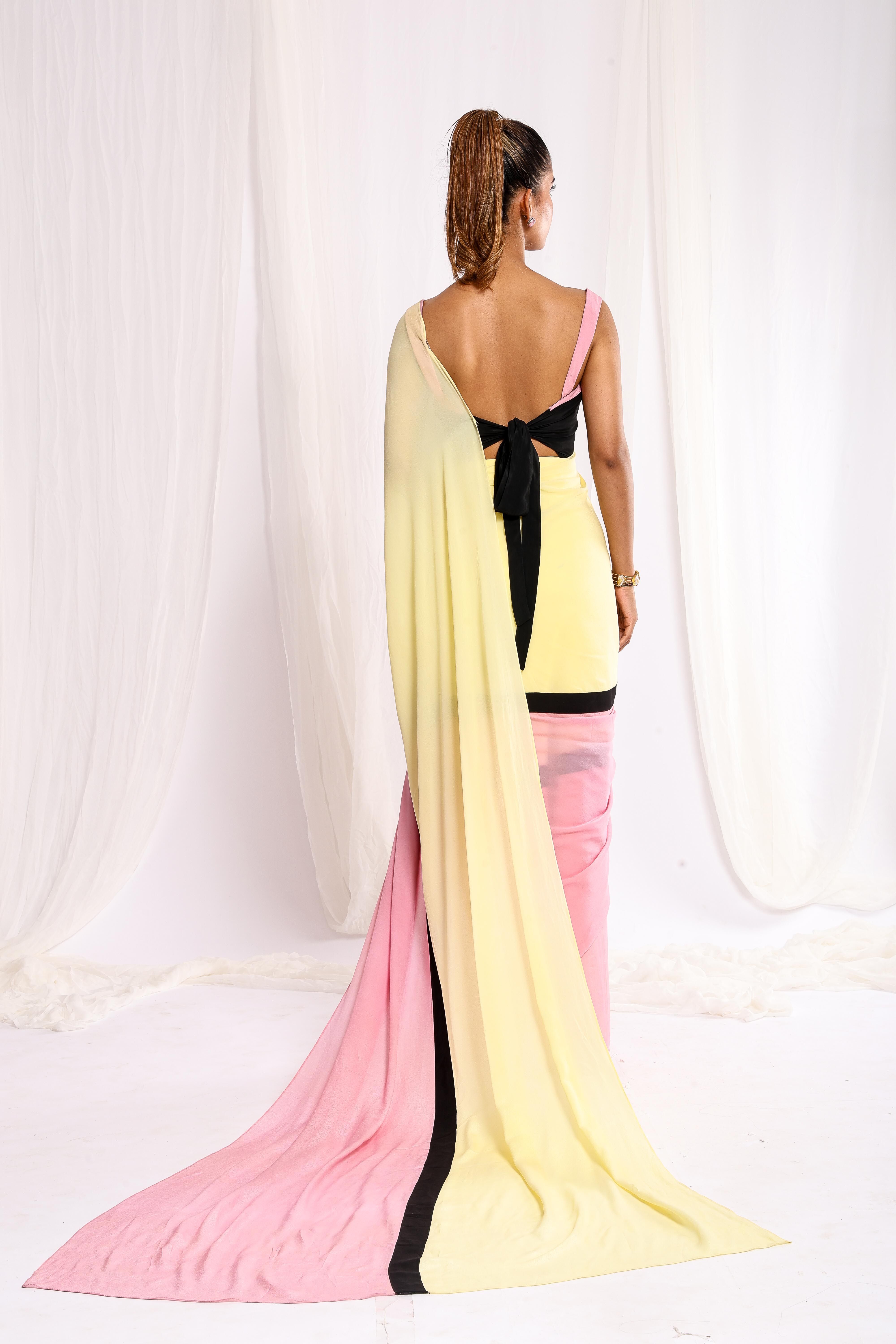 Blush & Buttercup Dawn Saree