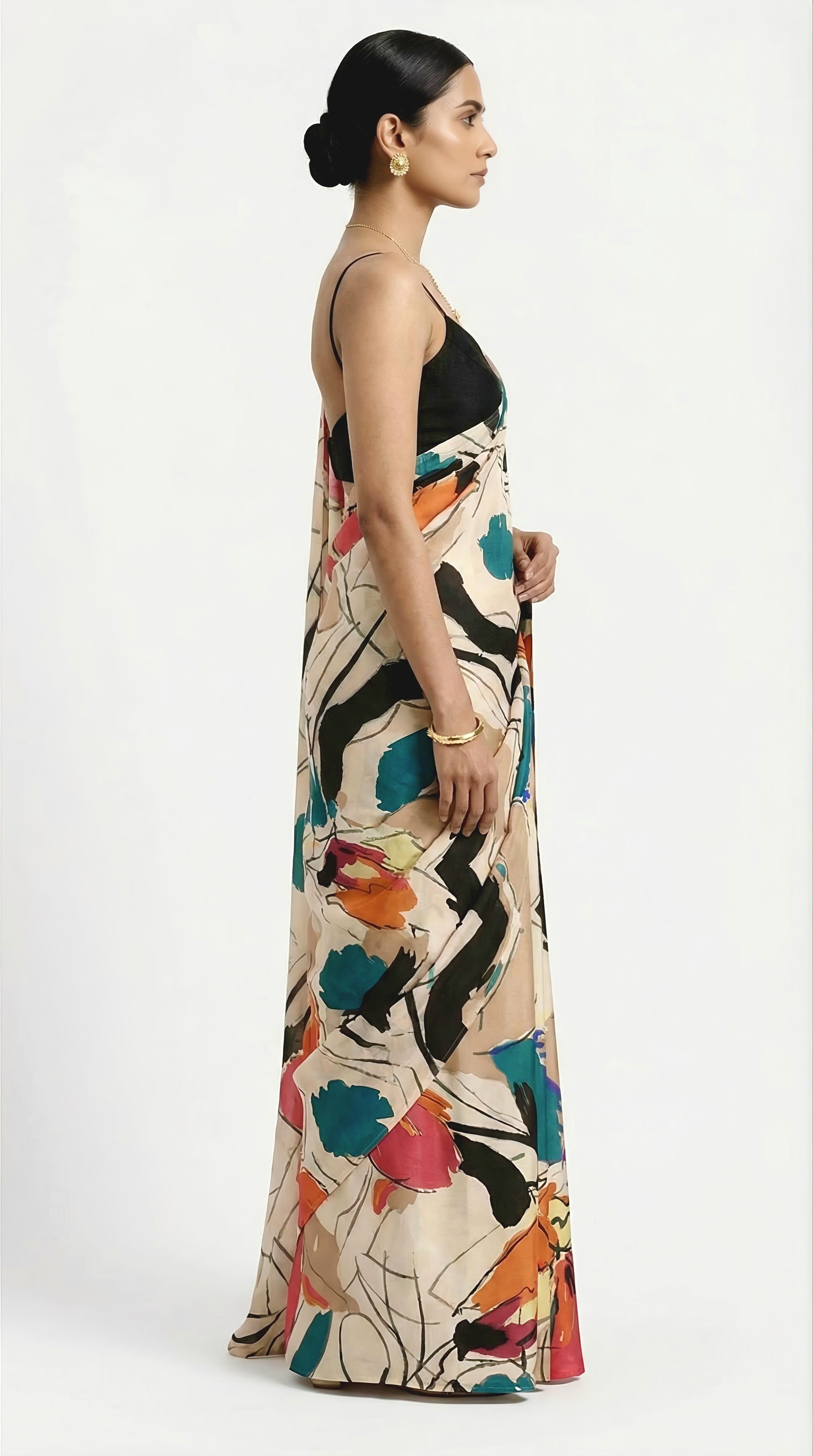 Silk Canvas Saree