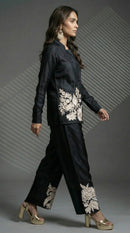 Black Thread Work Co-ord Set