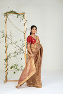 Copper Gold Saree