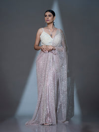 Ready To Wear Ivory Bloom Sareee