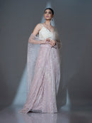 Ready To Wear Ivory Bloom Sareee