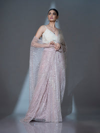 Ready To Wear Ivory Bloom Sareee