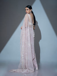 Ready To Wear Ivory Bloom Sareee
