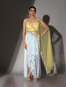 Powder Blue Drape Duo