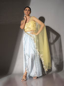 Powder Blue Drape Duo