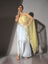 Powder Blue Drape Duo