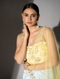 Powder Blue Drape Duo