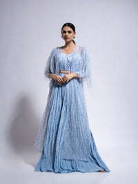 Pleated Palazzo Set