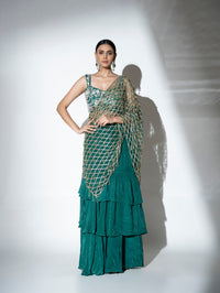 Green Glimmer Drape