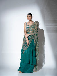 Green Glimmer Drape