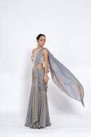 Foil Drape Skirt Set