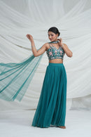 Sea Green Palazzo Set