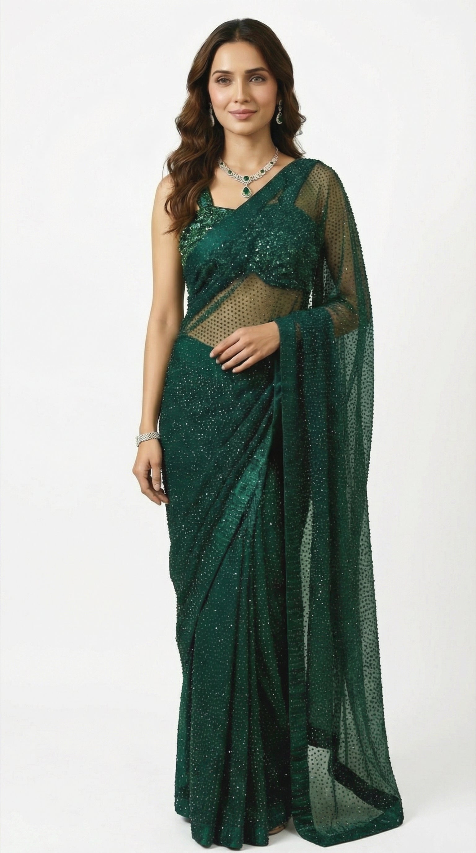 Emerald Mist Saree