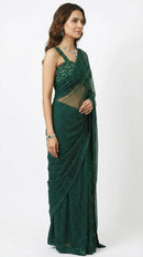 Emerald Mist Saree