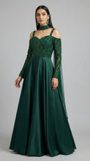 Regal Jade Gown