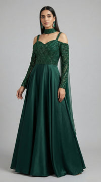 Regal Jade Gown