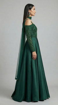 Regal Jade Gown