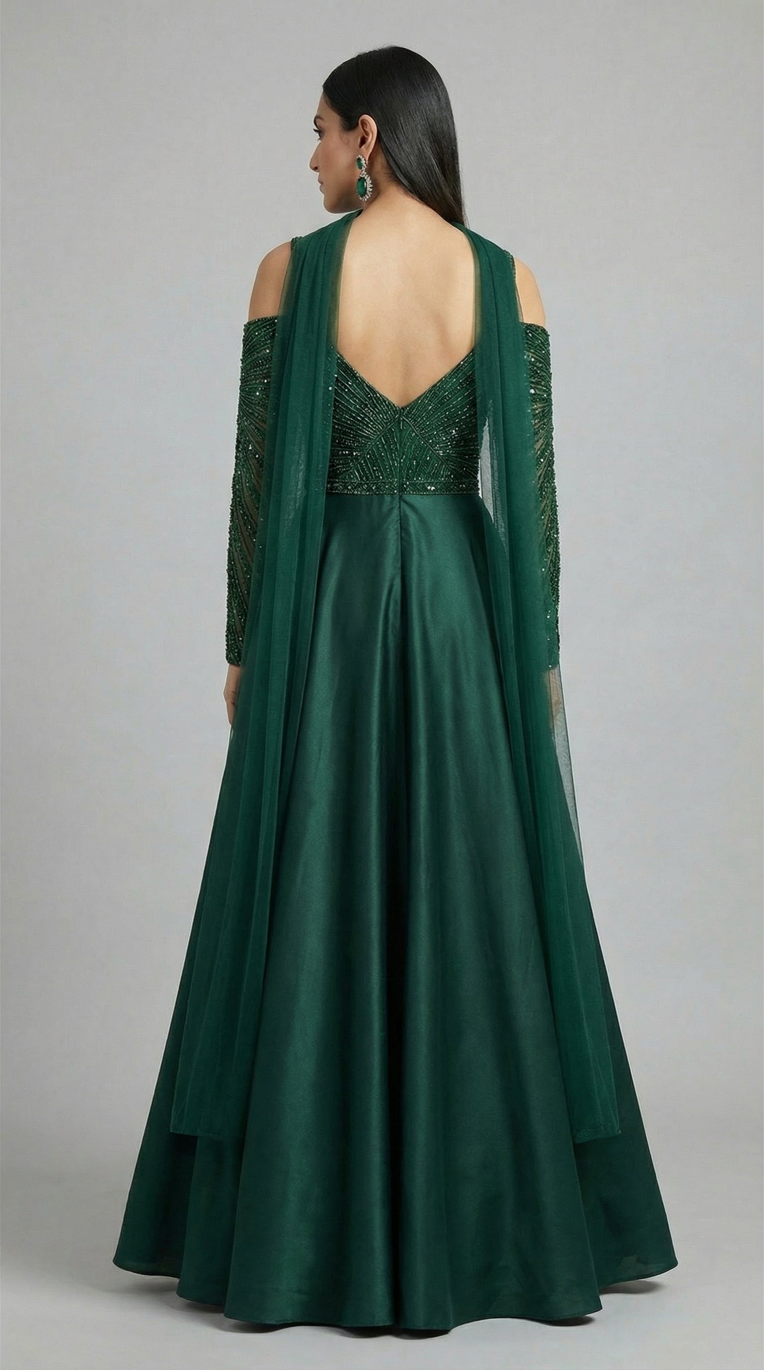 Regal Jade Gown