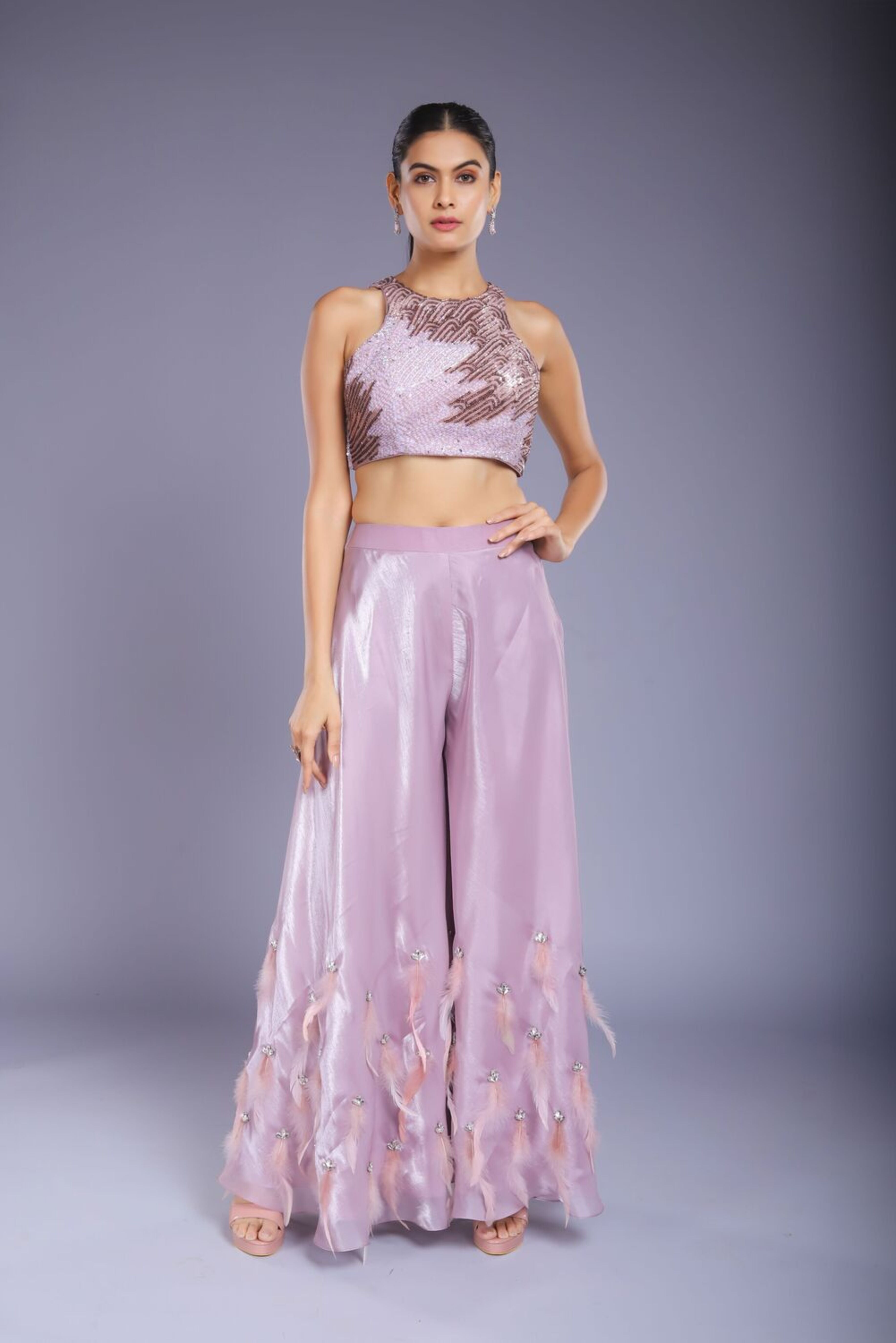Mauve Palazzo Set