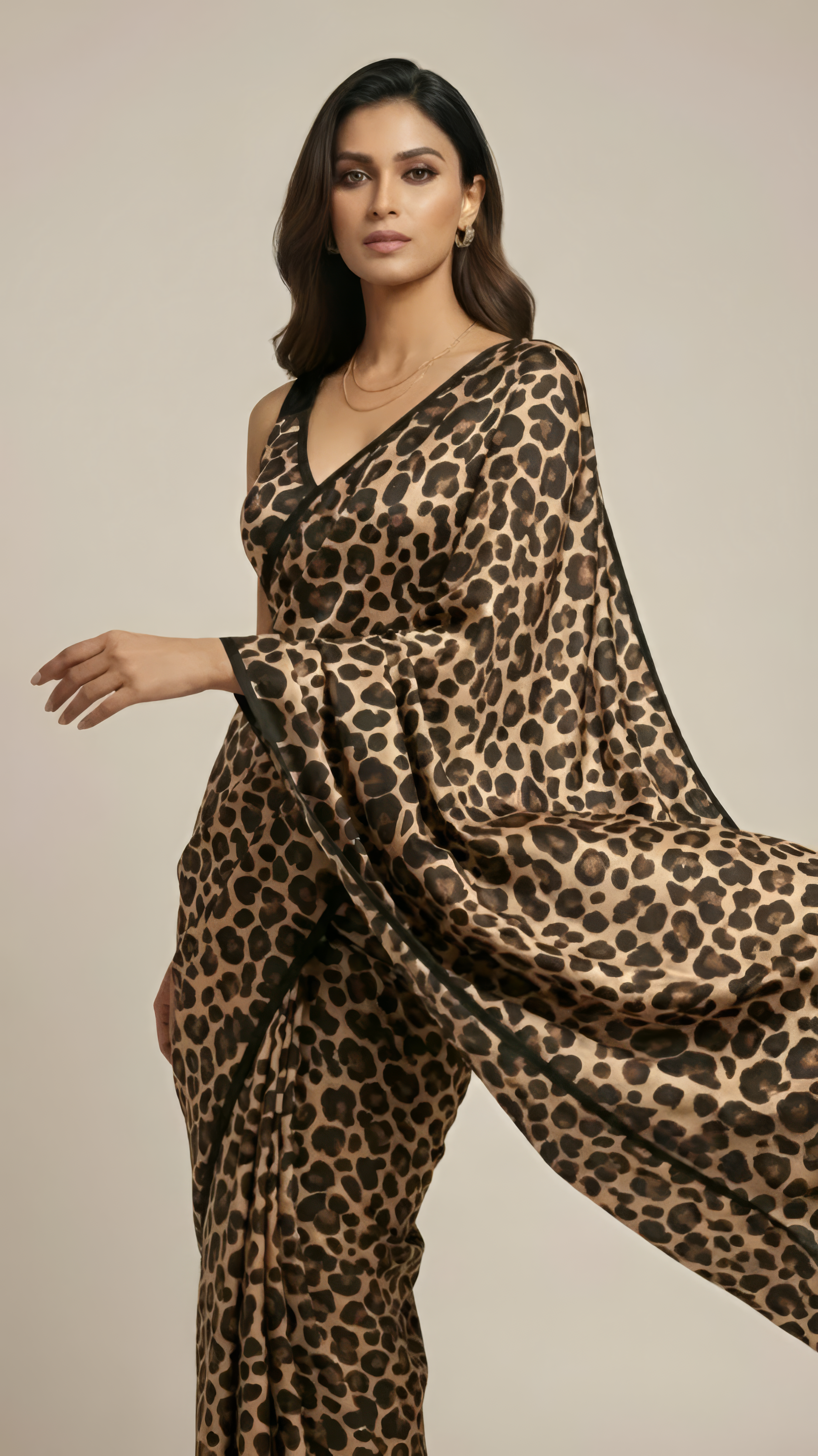 Satin Safari Saree
