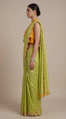 Royal Saffron Saree
