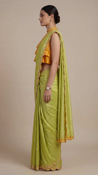 Royal Saffron Saree