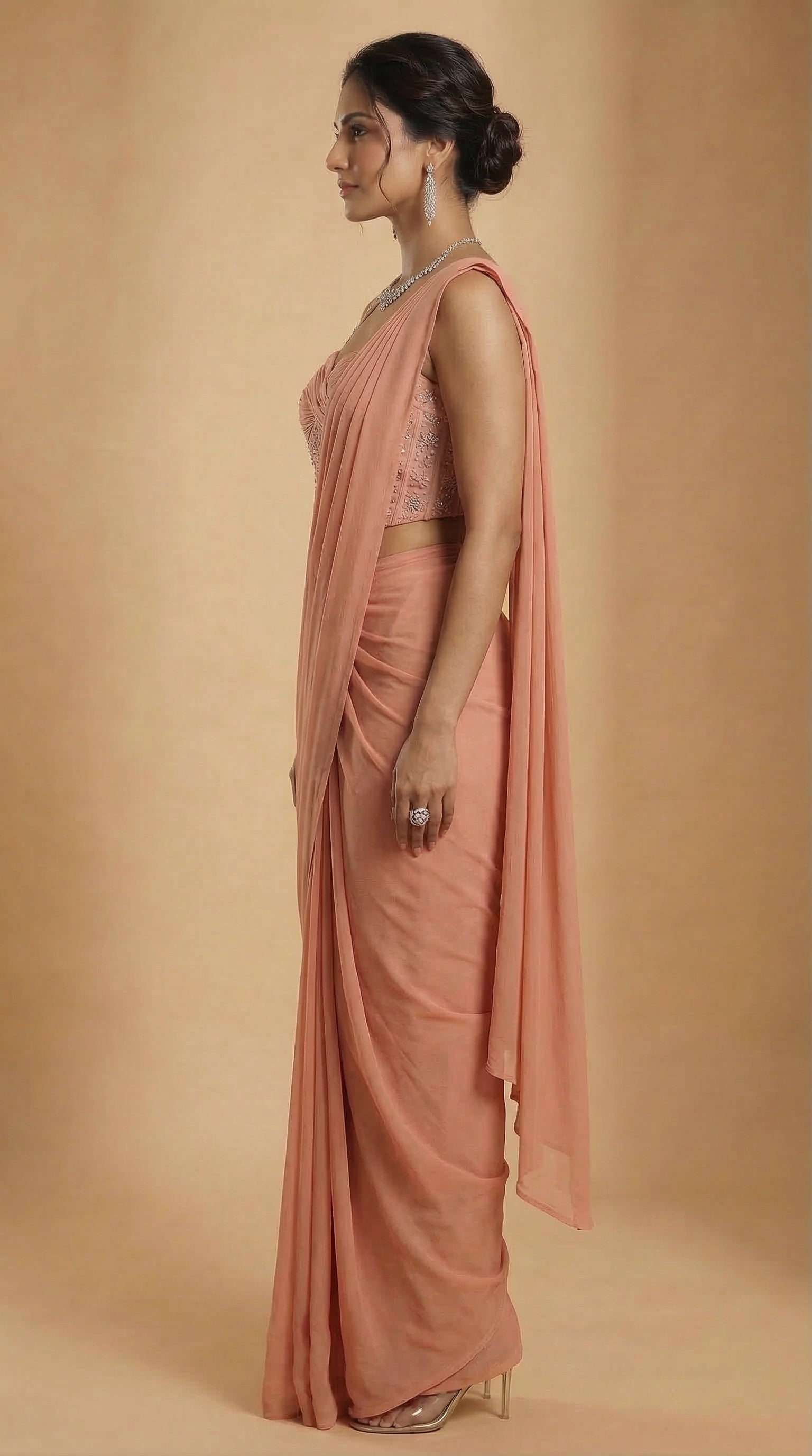Peach Grace Drape