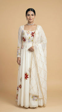 Shahi Safed Anarkali